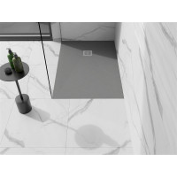Sprchová vanička MEXEN STONE+ 80x130 cm - betónová šedá - minerálny kompozit, 44618013