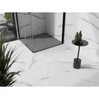 Sprchová vanička MEXEN STONE+ 100x100 cm - betónová šedá - minerálny kompozit, 44611010