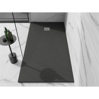 Sprchová vanička MEXEN STONE+ 80x180 cm - tmavo šedá - minerálny kompozit, 44718018
