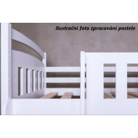 Detská domčeková posteľ so šuplíkmi LILIE - 200x90 cm - biela