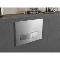 Ovládacie tlačidlo splachovadla Mexen Fenix 09 - inox - dvojčinné - plastové, 600991