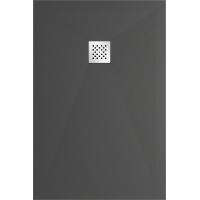Sprchová vanička MEXEN STONE+ 80x100 cm - tmavo šedá - minerálny kompozit, 44718010