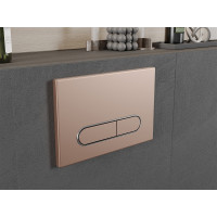 Ovládacie tlačidlo splachovadla Mexen Fenix 11 - rose gold - dvojčinné - plastové, 601105