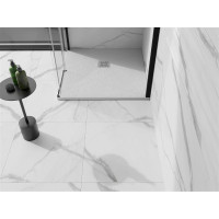 Sprchová vanička MEXEN STONE+ 70x70 cm - biela - minerálny kompozit, 44107070