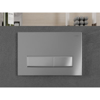 Ovládacie tlačidlo splachovadla Mexen Fenix 09 - inox - dvojčinné - plastové, 600991