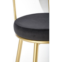 Barová stolička ISLA - čierna / zlatá