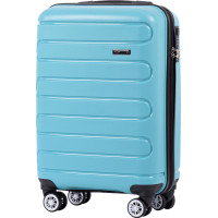 Moderný cestovný kufor BULK - vel. S - svetlo modrý - TSA zámok