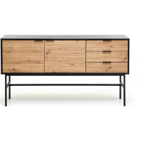 Komoda MURANO - 160x40x86 cm - dub artisan/čierna