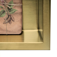 Zápustná polica do steny REA 30x60 cm - brúsená zlatá