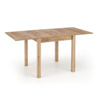 Jedálenský stôl CONOR - 80(160)x80x76 - rozkladací - dub craft