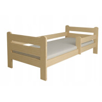 Detská posteľ z masívu borovice EDITA - 200x90 cm - prírodná