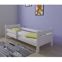 Detská posteľ z masívu borovice EDITA - 200x90 cm - biela