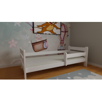 Detská posteľ z masívu borovice EDITA - 200x90 cm - biela