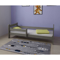 Detská posteľ z masívu borovice EDITA - 200x90 cm - šedá