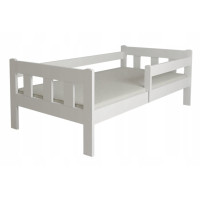 Detská posteľ z masívu borovice MAJA - 200x90 cm - biela