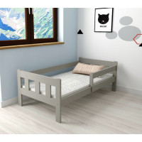 Detská posteľ z masívu borovice MAJA - 200x90 cm - šedá