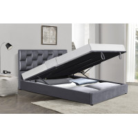 Čalúnená posteľ ANNABEL s úložným priestorom 200x160 cm - šedá