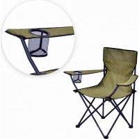 Skladacia turistická stolička - 82x80x50 cm - zelený