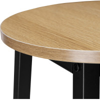 Barová stolička FLINT Modern Oak - dub/čierna