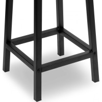 Barová stolička KENT Modern Oak - buk/čierna