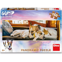 DINO Panoramatické puzzle Gump na gauči 150 dielikov