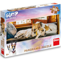 DINO Panoramatické puzzle Gump na gauči 150 dielikov