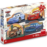 DINO Puzzle Cars: Na ceste 4x54 dielikov
