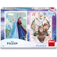 DINO Puzzle Ľadové kráľovstvo: Anna a Elsa 2x77 dielikov