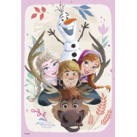 DINO Puzzle Ľadové kráľovstvo: Anna a Elsa 2x77 dielikov