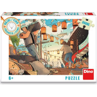 DINO Puzzle Nájdi 10 predmetov: Prístav XL 300 dielikov