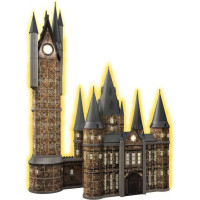 RAVENSBURGER Svietiace 3D puzzle Nočná edícia Harry Potter: Rokfortský hrad - Astronomická veža 626 dielikov