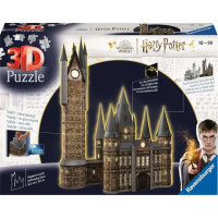 RAVENSBURGER Svietiace 3D puzzle Nočná edícia Harry Potter: Rokfortský hrad - Astronomická veža 626 dielikov