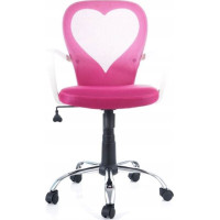 Detská otočná stolička DAISY - ružová
