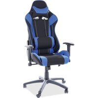 Herná stolička VIPER - čierna / modrá