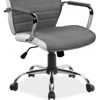 Kancelárska stolička IRIS - šedá/biela