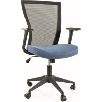 Kancelárska stolička WILLOW - čierna / modrá