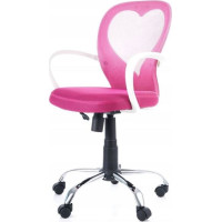 Detská otočná stolička DAISY - ružová