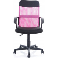 Kancelárska stolička MILA - ružová/čierna