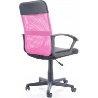 Kancelárska stolička MILA - ružová/čierna