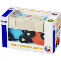 TEDDIES Autíčka s dopravnými značkami