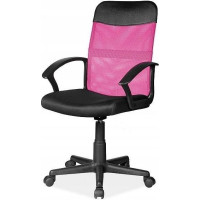 Kancelárska stolička MILA - ružová/čierna