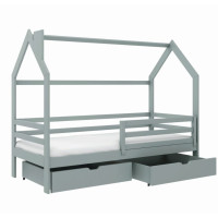 Detská domčeková posteľ LILIE so šuplíkmi - 200x90 cm