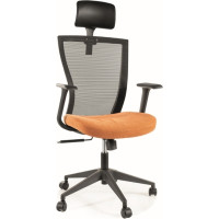 Kancelárska stolička WINNIE - čierna / oranžová