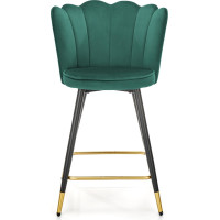 Barová stolička ALORA - tmavo zelená