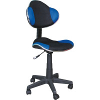 Detská otočná stolička ELSI - modrá/čierna