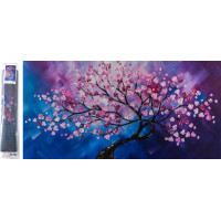 Norimpex Diamantové maľovanie Rozkvitnutý strom 80x40 cm