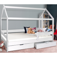 Detská Domčekové posteľ KIDS - biela 200x90 cm