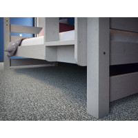Detská poschodová posteľ z masívu borovice HONZA - 200x90 cm - šedá