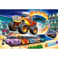 CASTORLAND Puzzle Skákajúce Monster Truck MAXI 40 dielikov