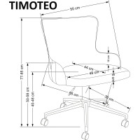 Kancelárska stolička TIMOTEO - tmavo zelená